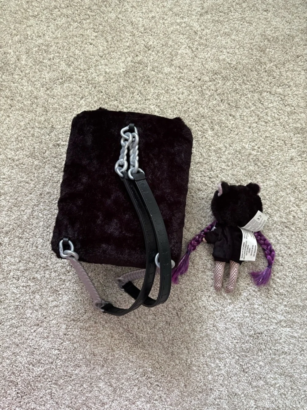 Na! Na! Na! Surprise plush Backpack Black Kitty w Limited Edition Doll Playset